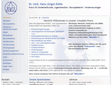 Tablet Screenshot of dr-kuehle.de
